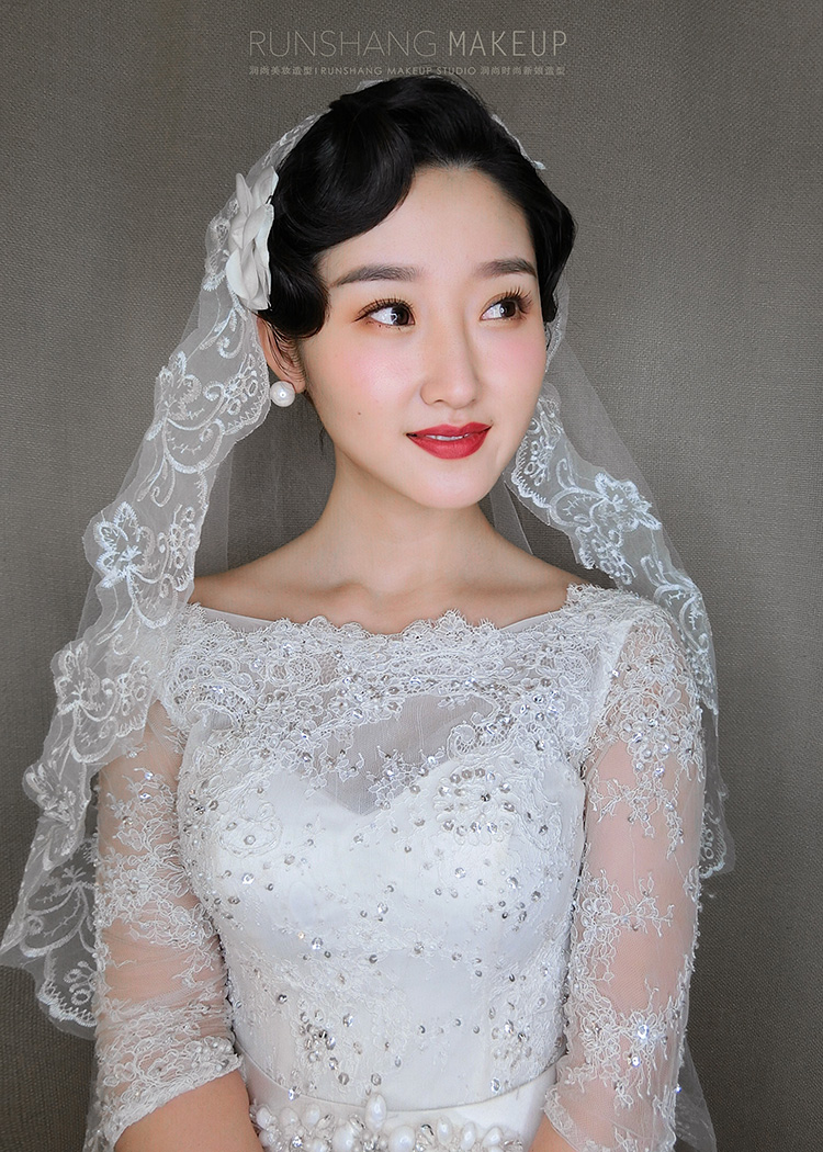 润尚美妆造型,新娘跟妆,时尚新娘造型,婚礼造型,试妆照