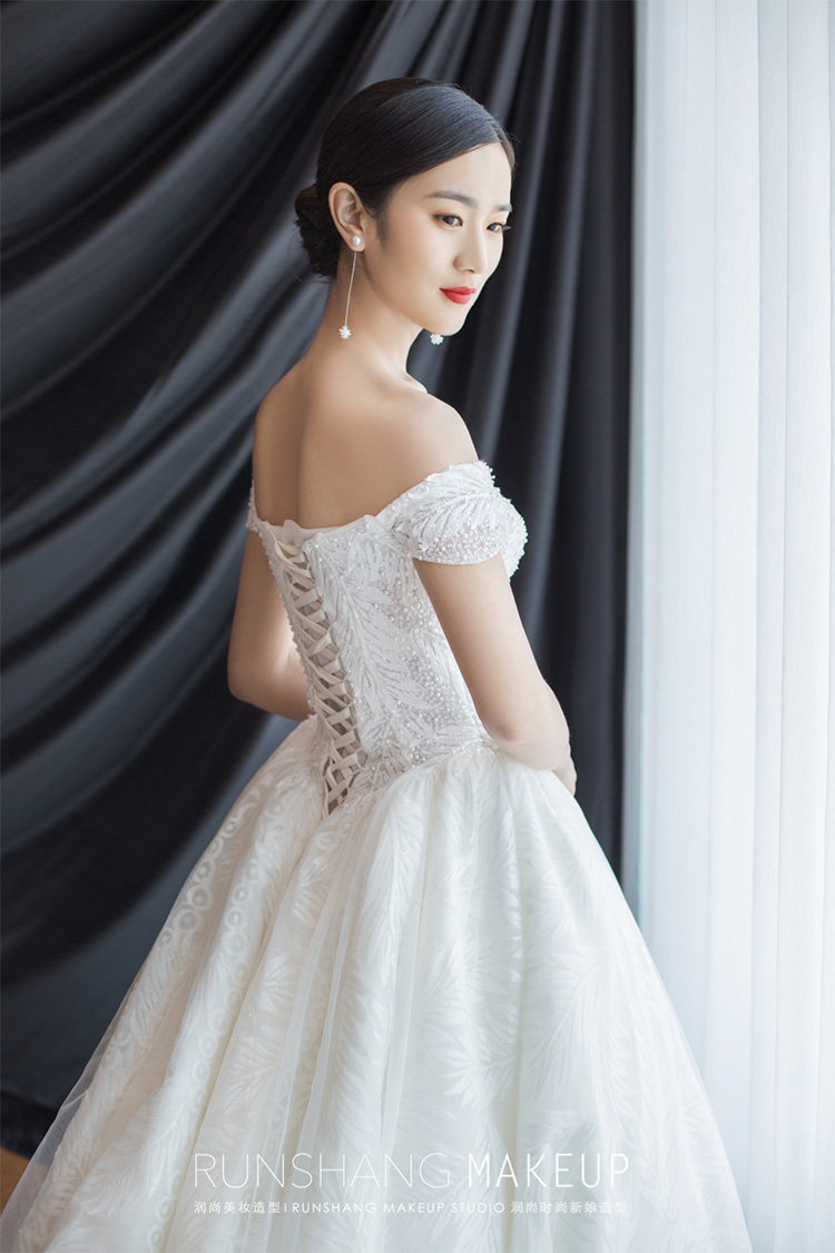 润尚美妆造型,新娘跟妆,时尚新娘造型,婚礼造型,试妆照