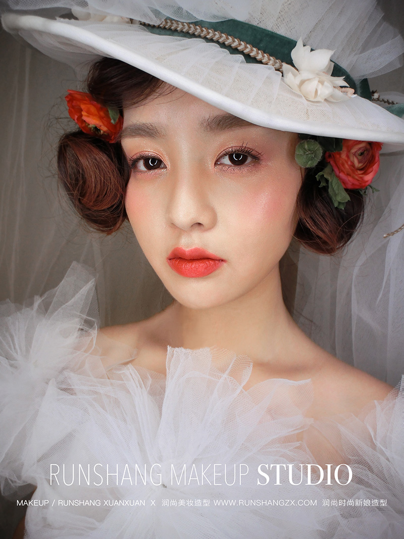 润尚美妆造型,新娘跟妆,时尚新娘造型,婚礼造型,试妆照