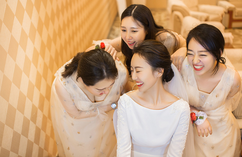 润尚美妆造型,新娘跟妆,时尚新娘造型,婚礼造型,试妆照