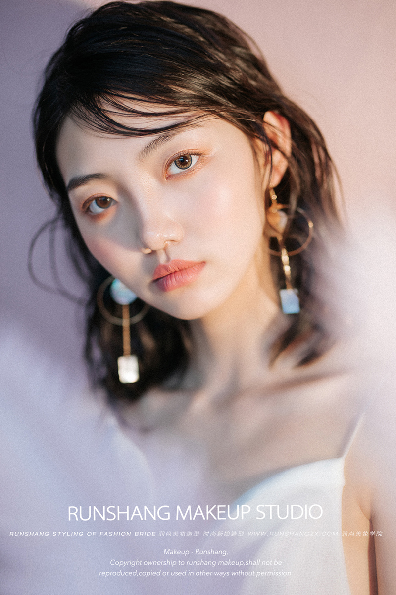 润尚美妆造型,新娘跟妆,时尚新娘造型,婚礼造型,试妆照