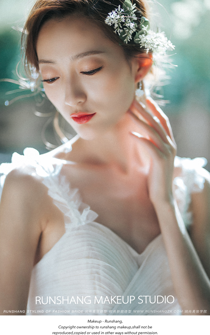 润尚美妆造型,新娘跟妆,时尚新娘造型,婚礼造型,试妆照