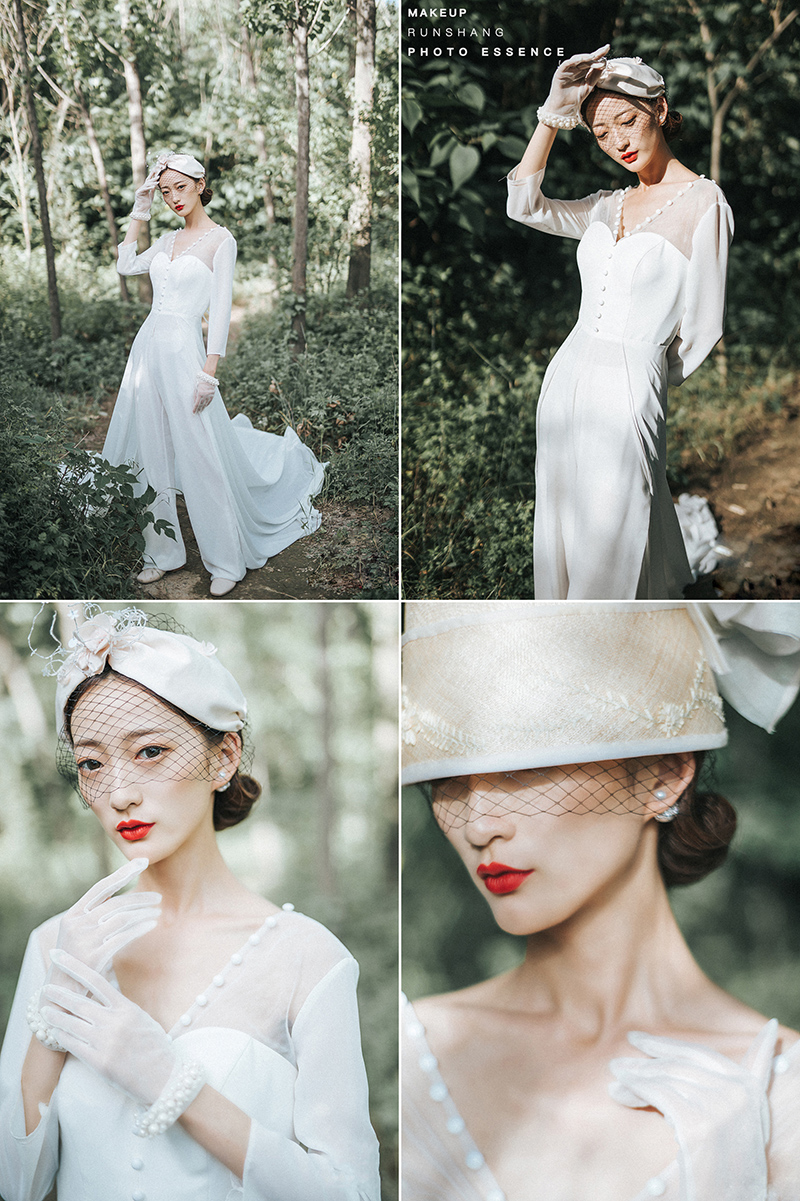 润尚美妆造型,新娘跟妆,时尚新娘造型,婚礼造型,试妆照