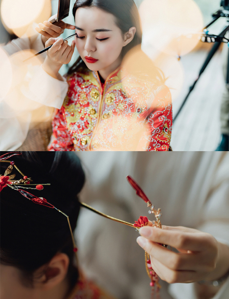 润尚美妆造型,新娘跟妆,时尚新娘造型,婚礼造型,试妆照