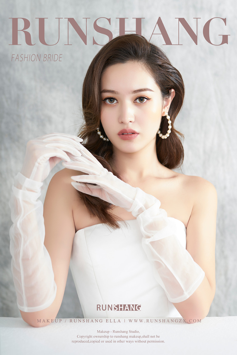 润尚美妆造型,新娘跟妆,时尚新娘造型,婚礼造型,试妆照