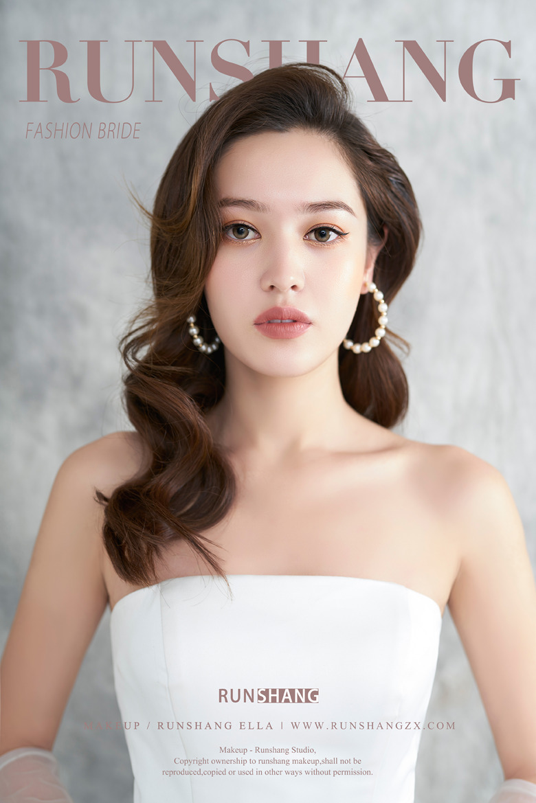 润尚美妆造型,新娘跟妆,时尚新娘造型,婚礼造型,试妆照