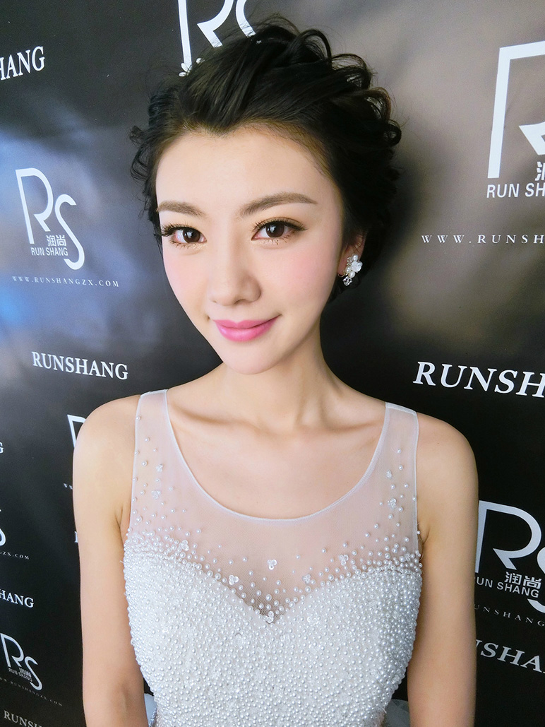 润尚美妆造型,新娘跟妆,时尚新娘造型,婚礼造型,试妆照