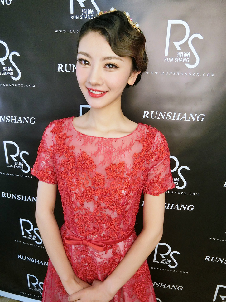 润尚美妆造型,新娘跟妆,时尚新娘造型,婚礼造型,试妆照