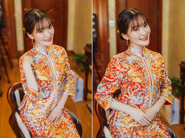 润尚美妆造型,新娘跟妆,时尚新娘造型,婚礼造型,试妆照