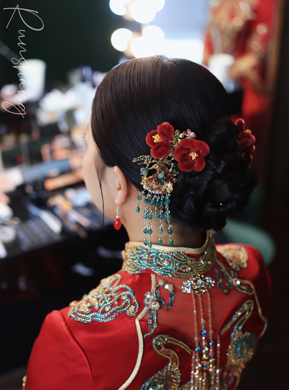 润尚美妆造型,新娘跟妆,时尚新娘造型,婚礼造型,试妆照