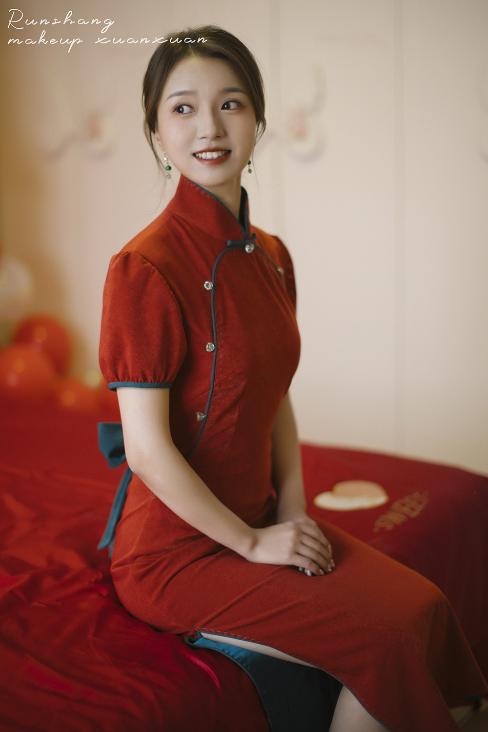 润尚美妆造型,新娘跟妆,时尚新娘造型,婚礼造型,试妆照