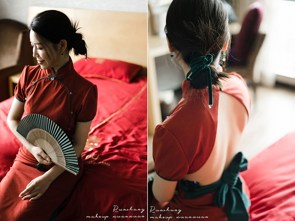 润尚美妆造型,新娘跟妆,时尚新娘造型,婚礼造型,试妆照