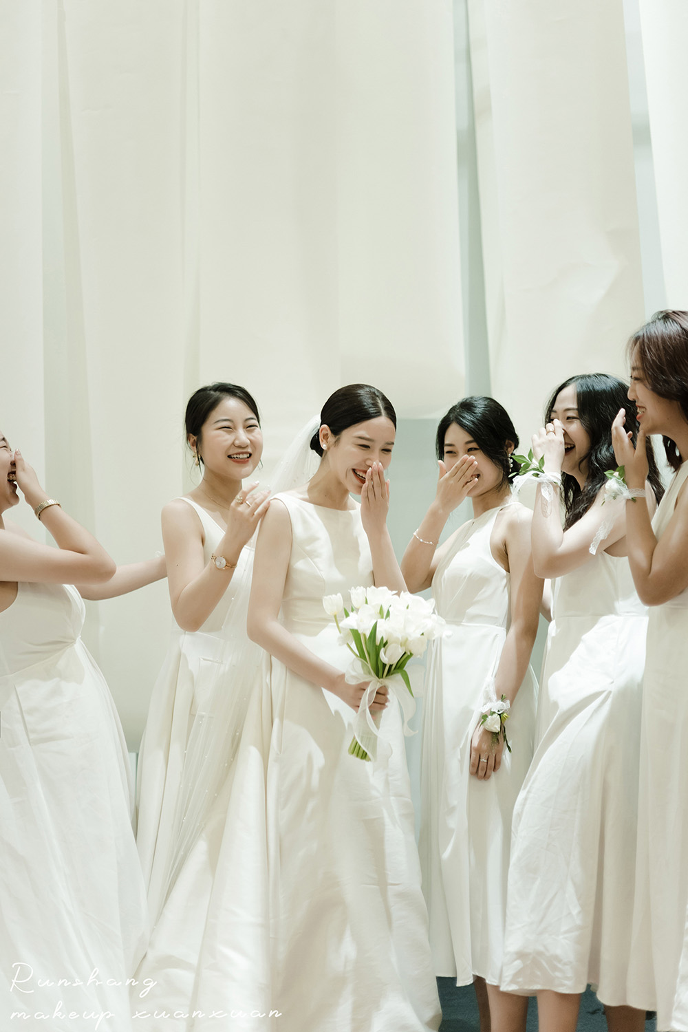 润尚美妆造型,新娘跟妆,时尚新娘造型,婚礼造型,试妆照