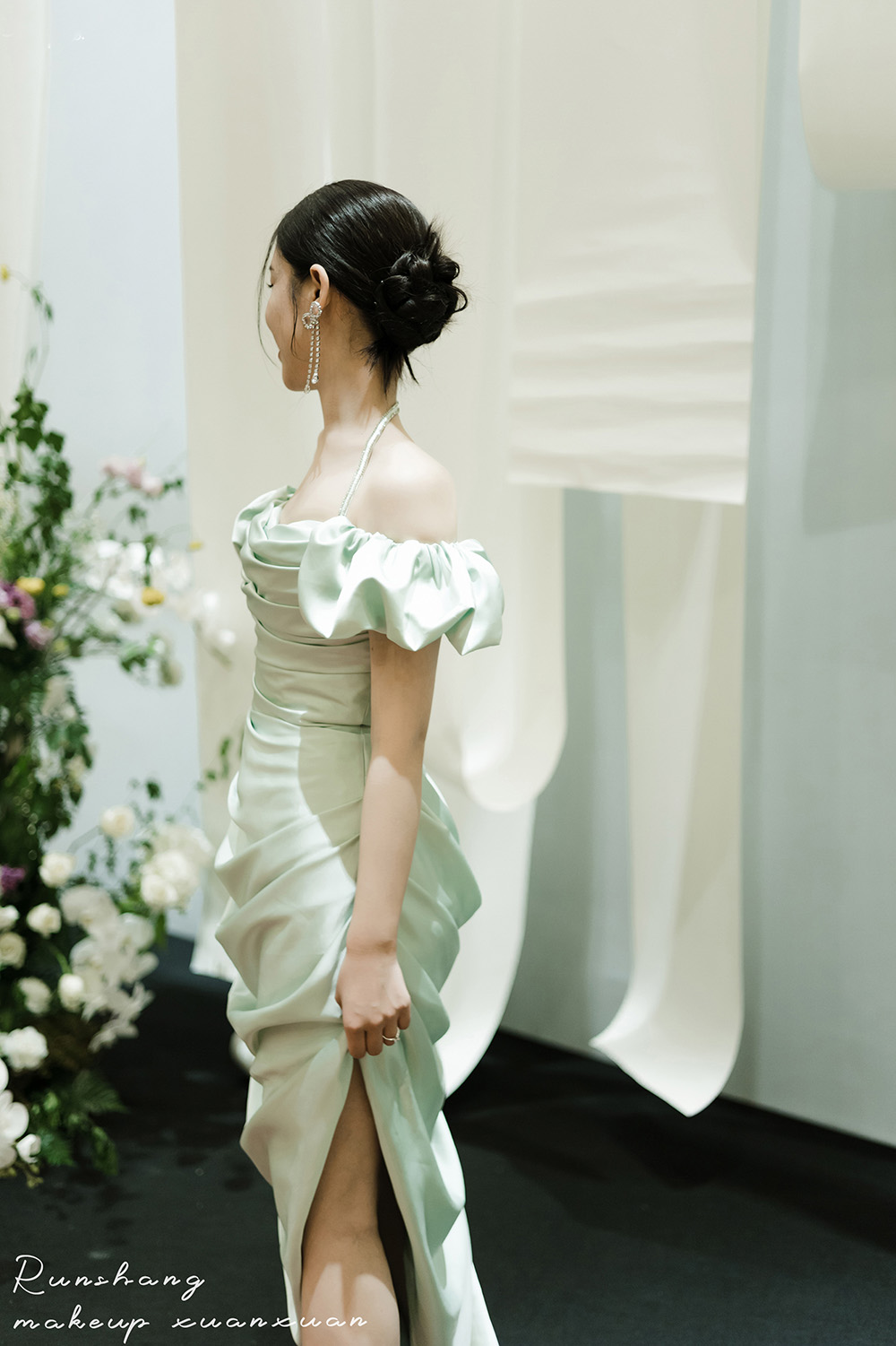 润尚美妆造型,新娘跟妆,时尚新娘造型,婚礼造型,试妆照