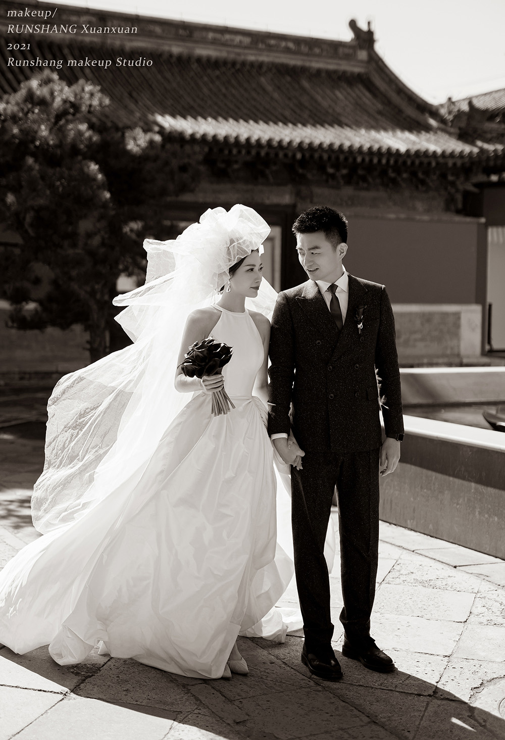 润尚美妆造型,新娘跟妆,时尚新娘造型,婚礼造型,试妆照