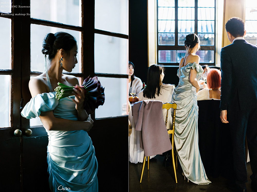 润尚美妆造型,新娘跟妆,时尚新娘造型,婚礼造型,试妆照