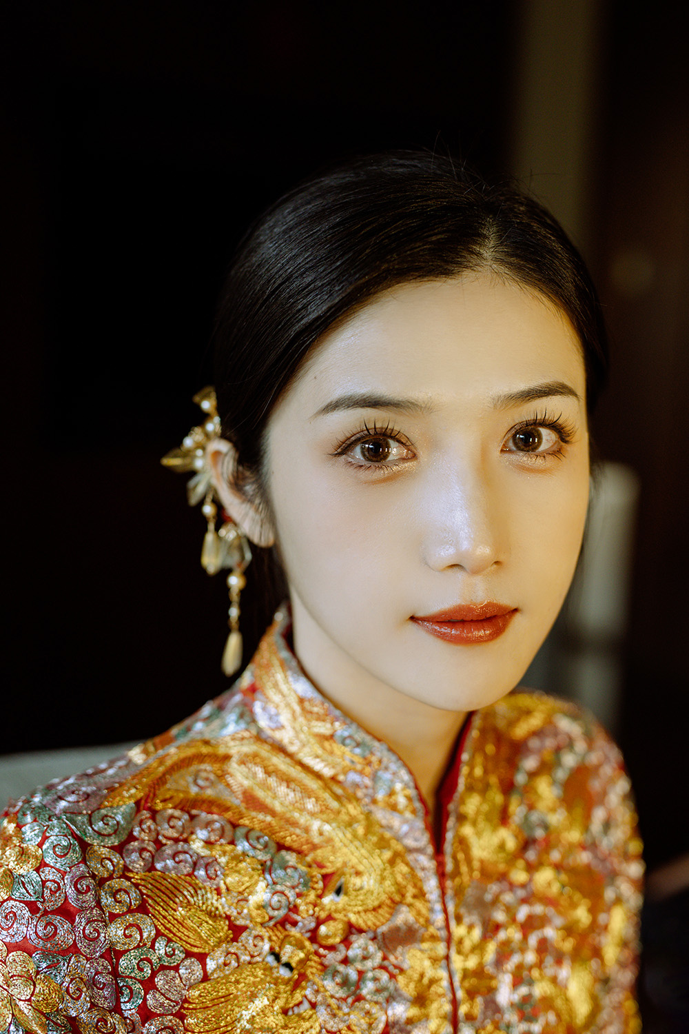 润尚美妆造型,新娘跟妆,时尚新娘造型,婚礼造型,试妆照