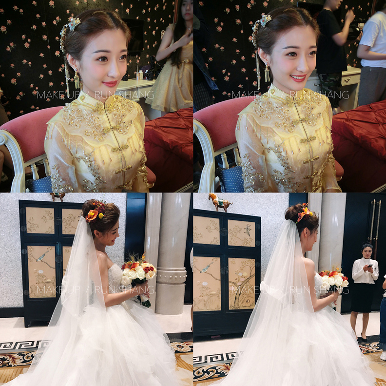 润尚美妆造型,新娘跟妆,时尚新娘造型,婚礼造型