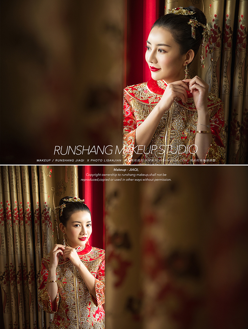 润尚美妆造型,新娘跟妆,时尚新娘造型,婚礼造型