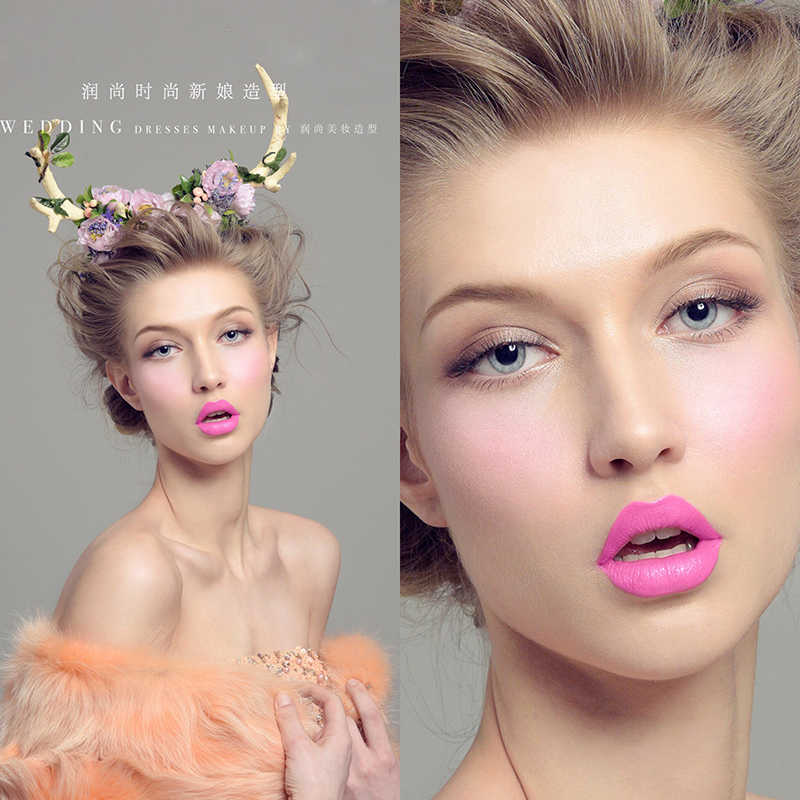 润尚美妆造型,新娘跟妆,时尚新娘造型,婚礼造型