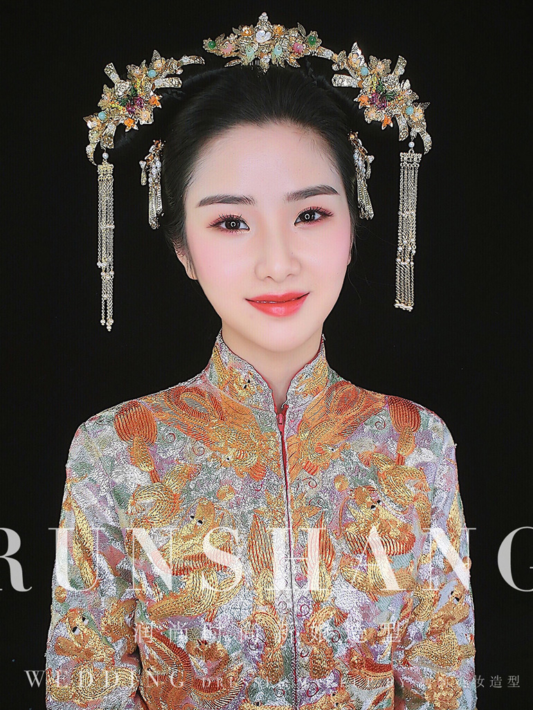 润尚美妆造型,新娘跟妆,时尚新娘造型,婚礼造型