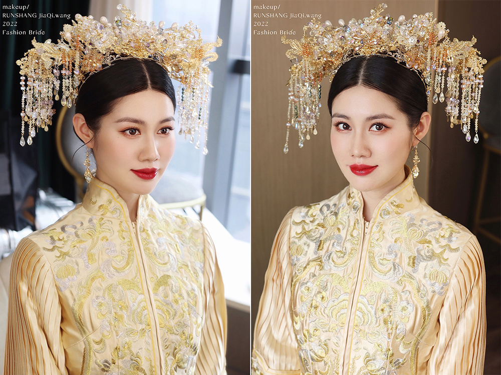 润尚美妆造型,新娘跟妆,时尚新娘造型,婚礼造型