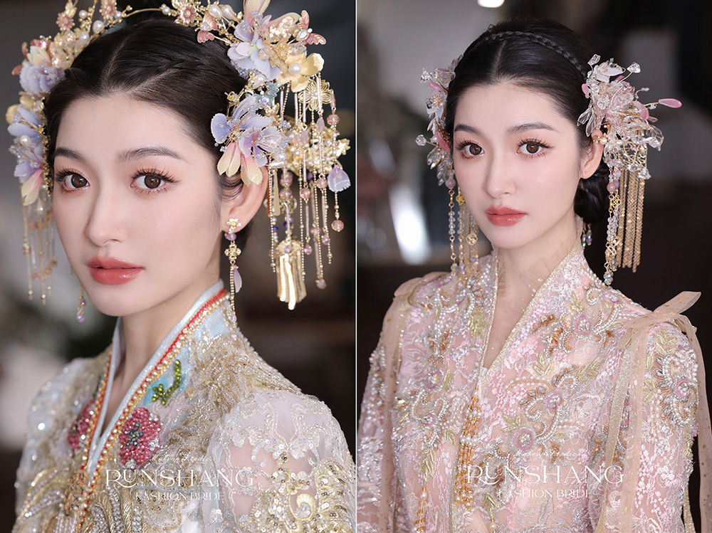 润尚美妆造型,新娘跟妆,时尚新娘造型,婚礼造型