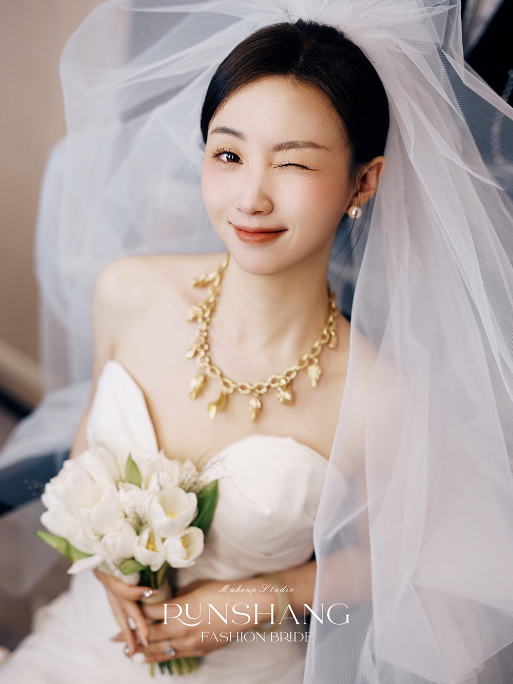 润尚美妆造型,新娘跟妆,时尚新娘造型,婚礼造型