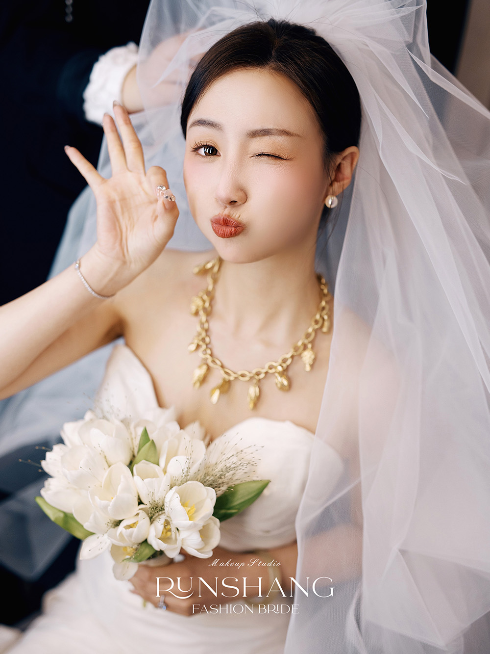 润尚美妆造型,新娘跟妆,时尚新娘造型,婚礼造型