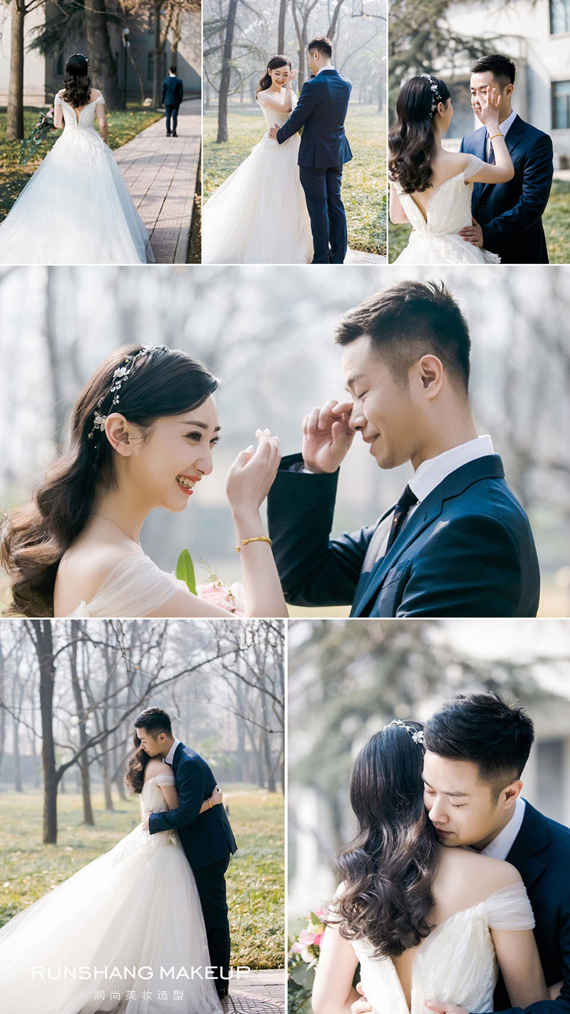 润尚美妆造型,新娘跟妆,时尚新娘造型,婚礼造型,新娘试妆照