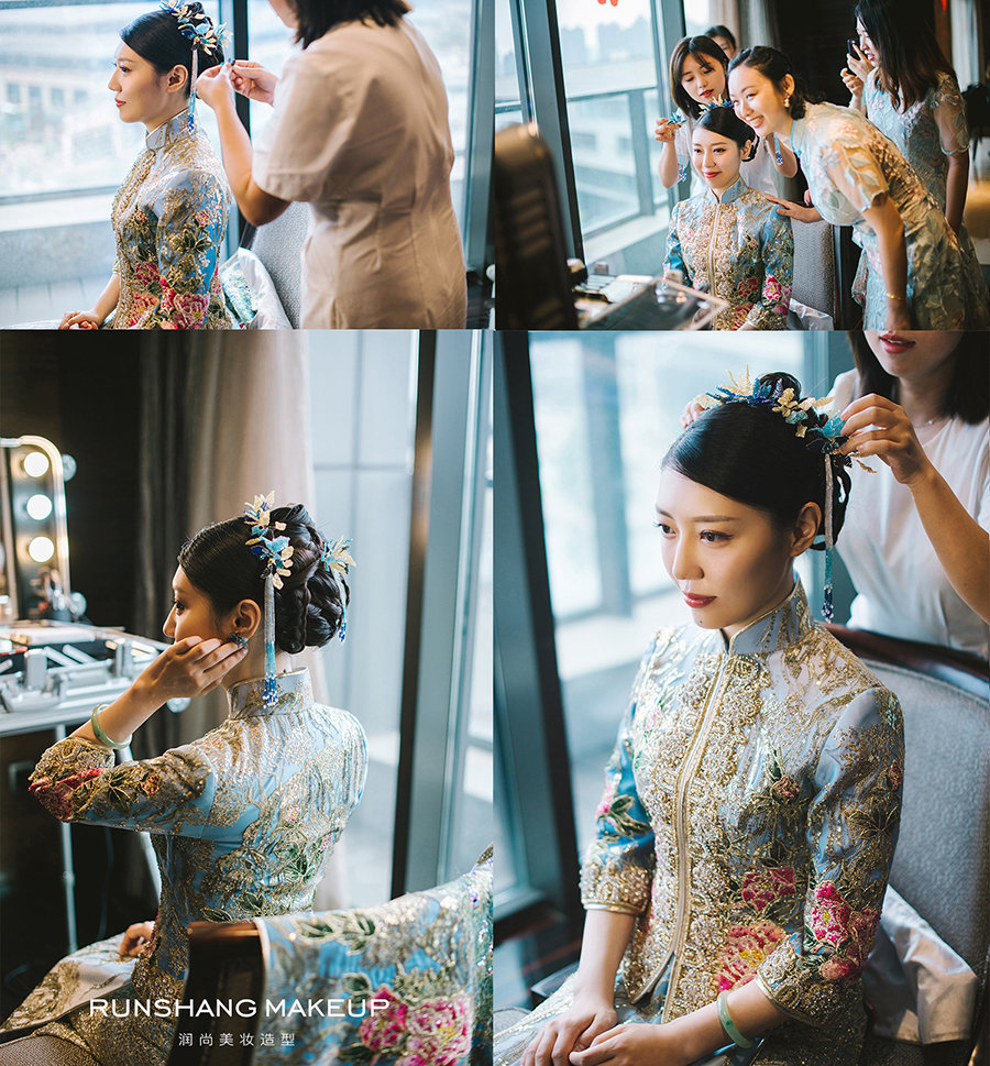 润尚美妆造型,新娘跟妆,时尚新娘造型,婚礼造型,新娘试妆照