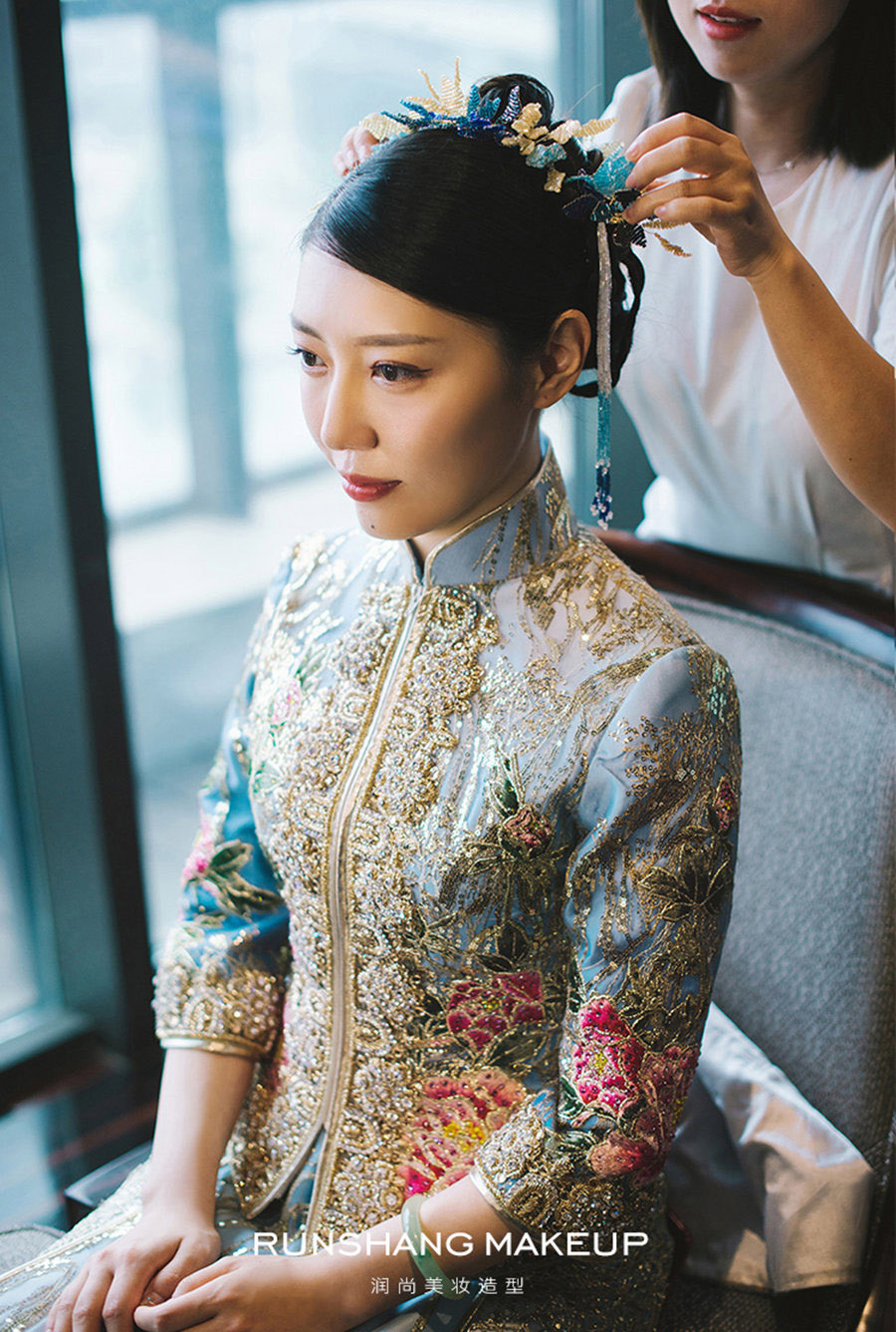 润尚美妆造型,新娘跟妆,时尚新娘造型,婚礼造型,新娘试妆照