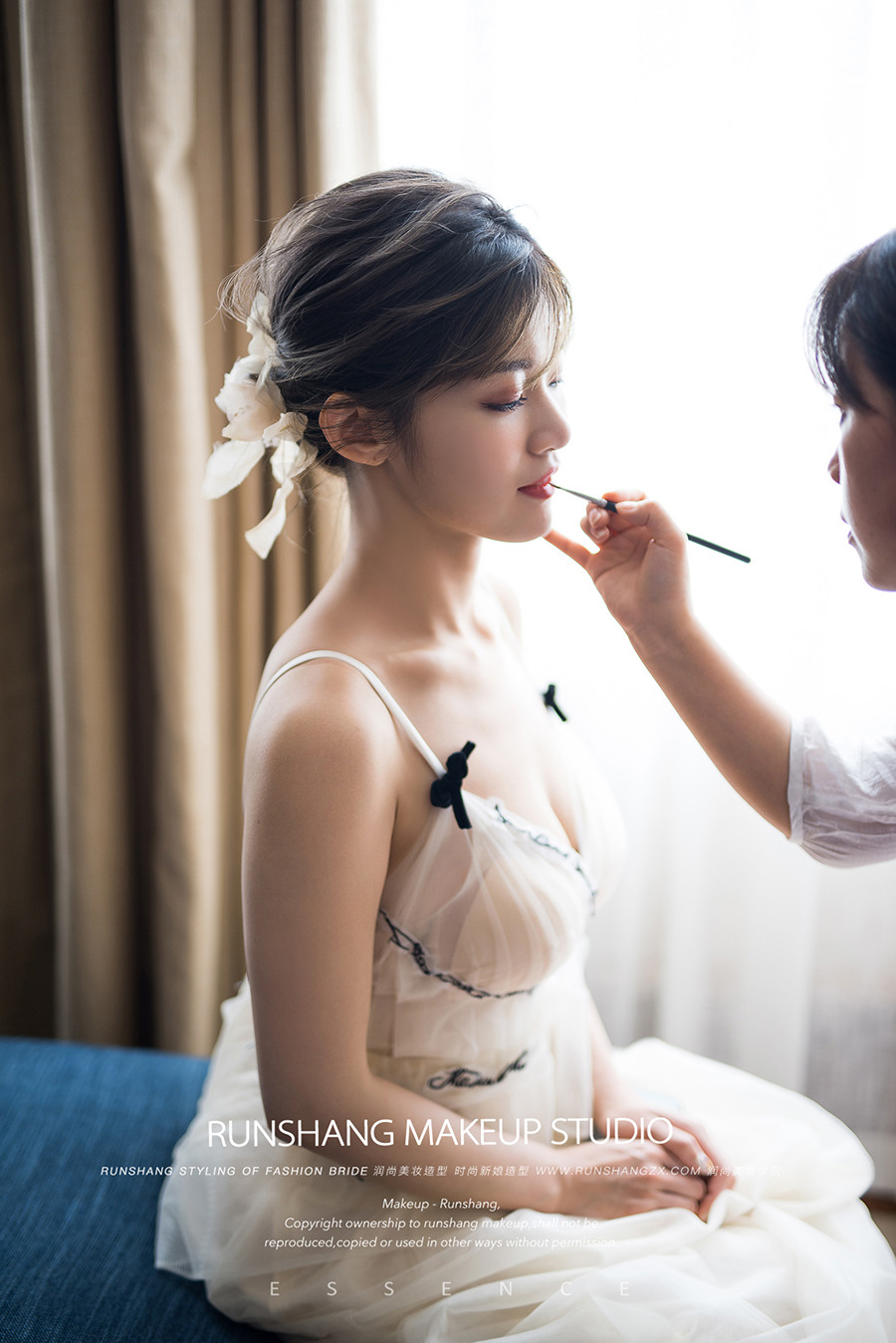 润尚美妆造型,新娘跟妆,时尚新娘造型,婚礼造型,新娘试妆照