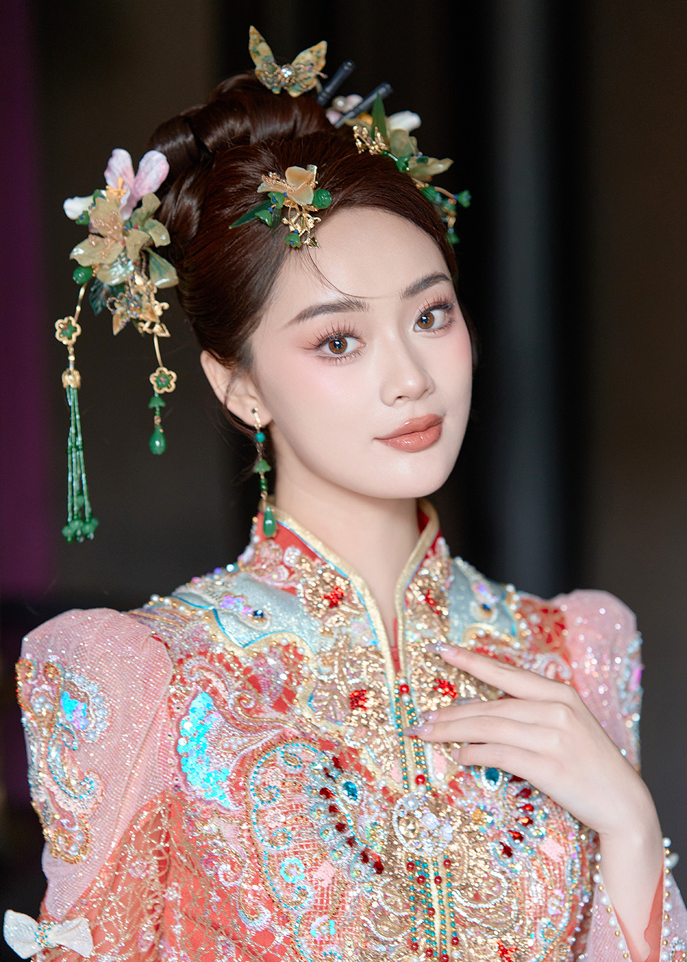 润尚美妆造型,新娘跟妆,时尚新娘造型,婚礼造型