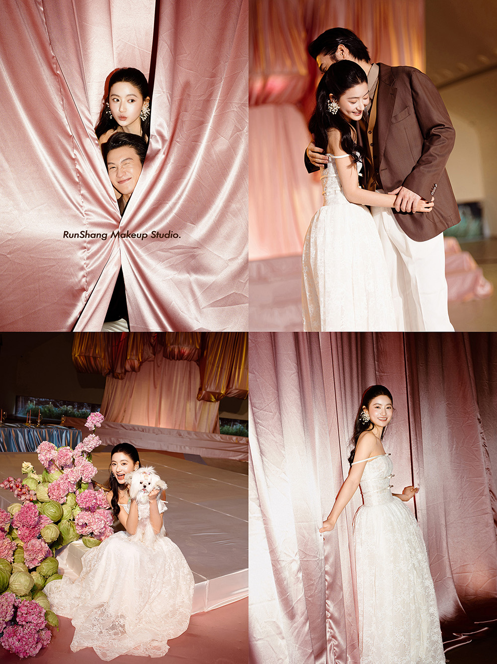润尚美妆造型,新娘跟妆,时尚新娘造型,婚礼造型