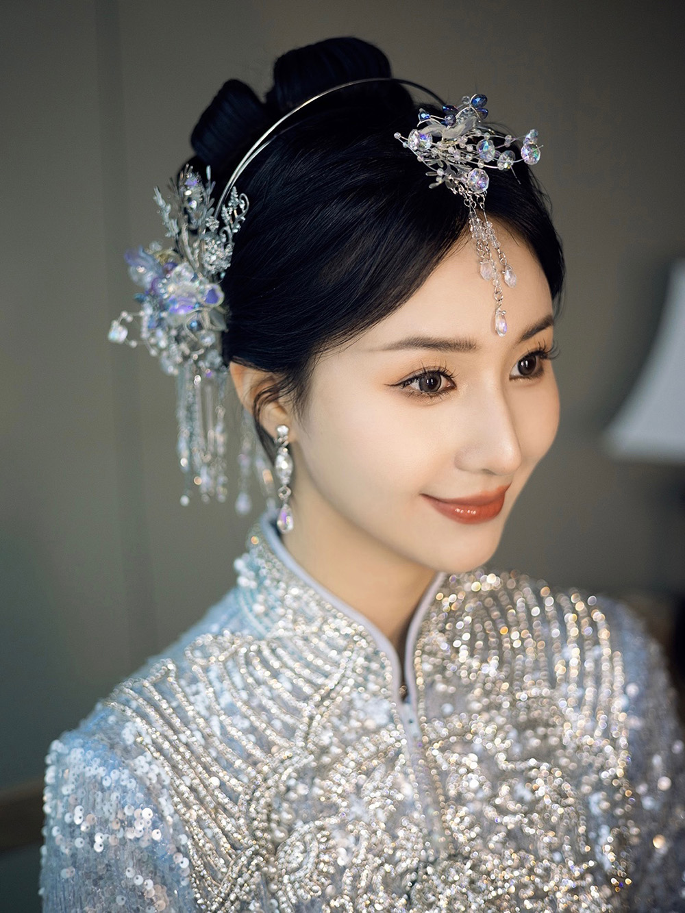 润尚美妆造型,新娘跟妆,时尚新娘造型,婚礼造型,试妆照,西安新娘跟妆