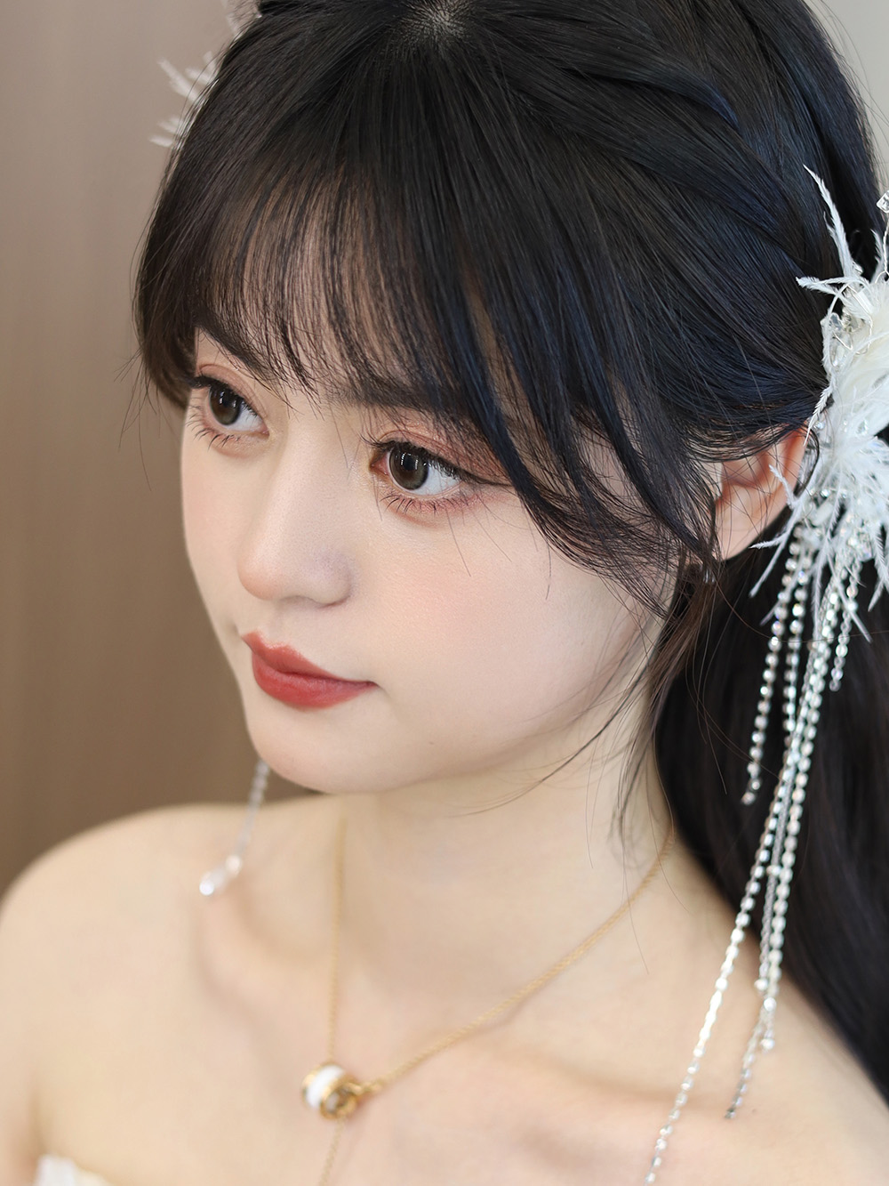 润尚美妆造型,新娘跟妆,时尚新娘造型,婚礼造型,试妆照,西安新娘跟妆