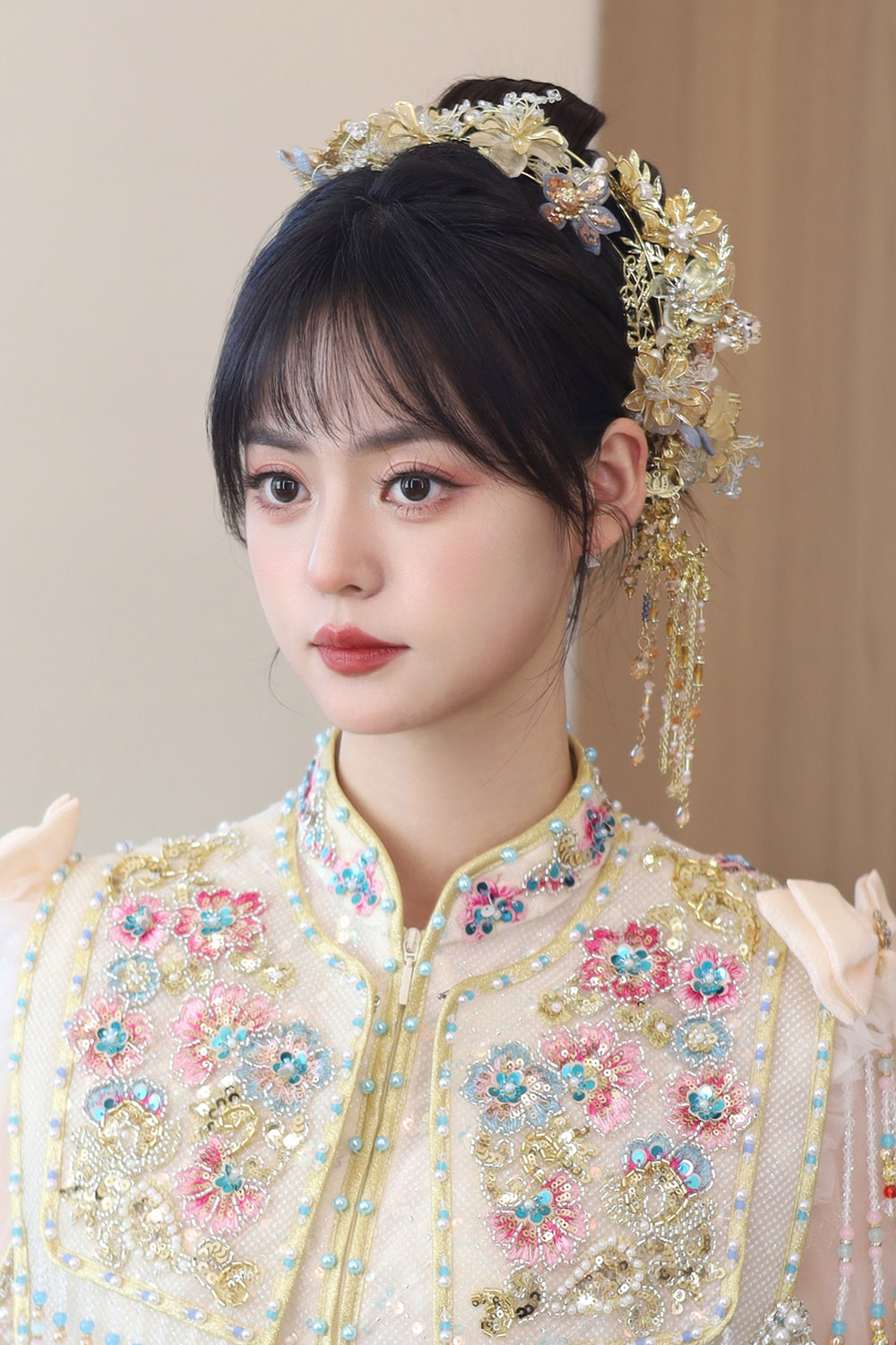 润尚美妆造型,新娘跟妆,时尚新娘造型,婚礼造型,试妆照,西安新娘跟妆