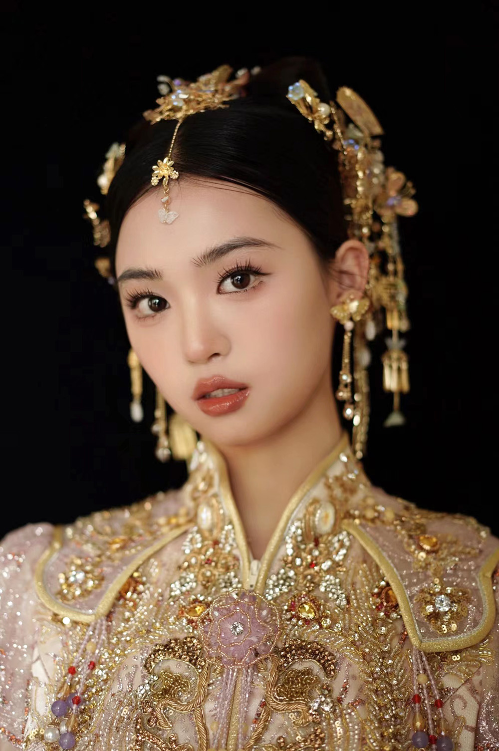 润尚美妆造型,新娘跟妆,时尚新娘造型,婚礼造型,试妆照,西安新娘跟妆