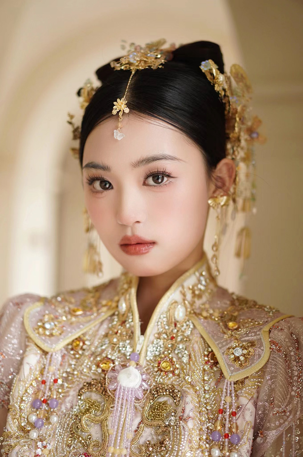 润尚美妆造型,新娘跟妆,时尚新娘造型,婚礼造型,试妆照,西安新娘跟妆