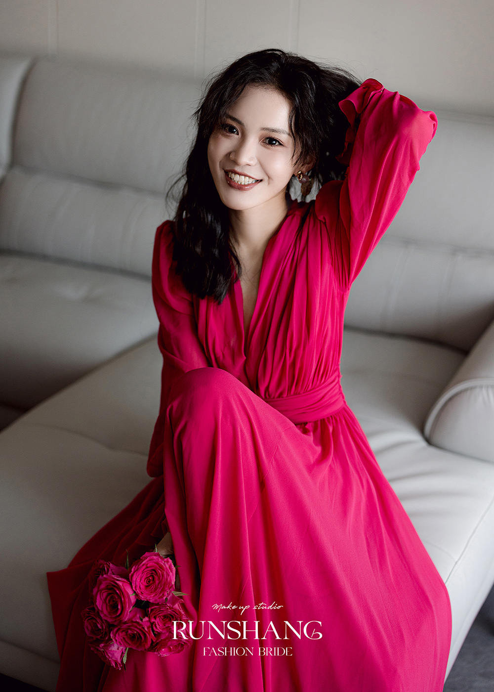 润尚美妆造型,新娘跟妆,时尚新娘造型,婚礼造型,试妆照