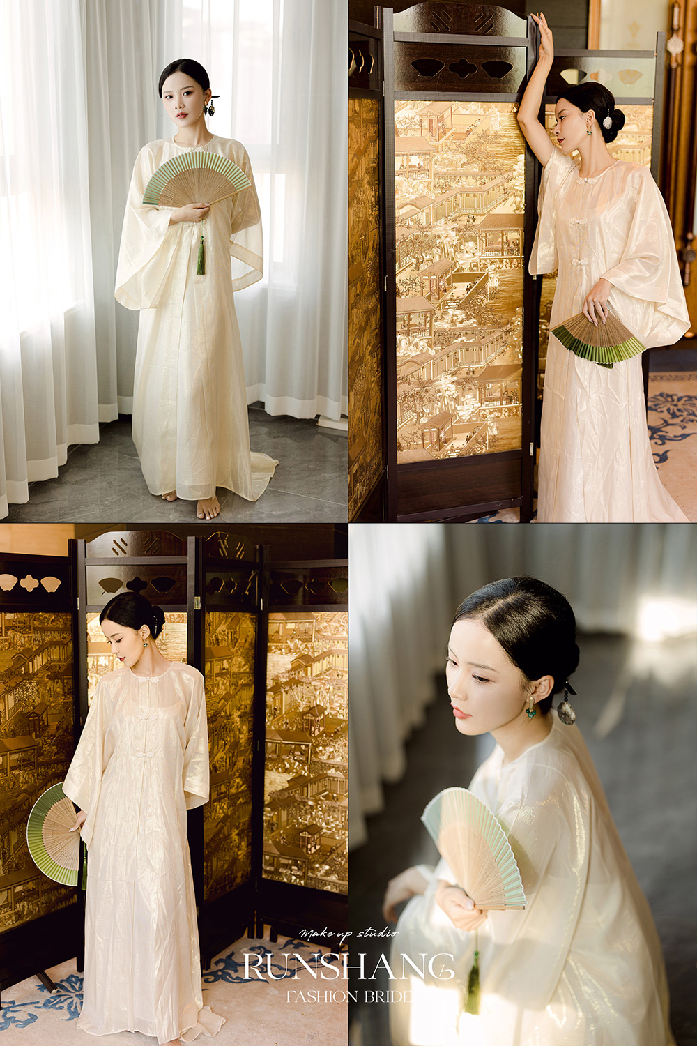 润尚美妆造型,新娘跟妆,时尚新娘造型,婚礼造型,试妆照