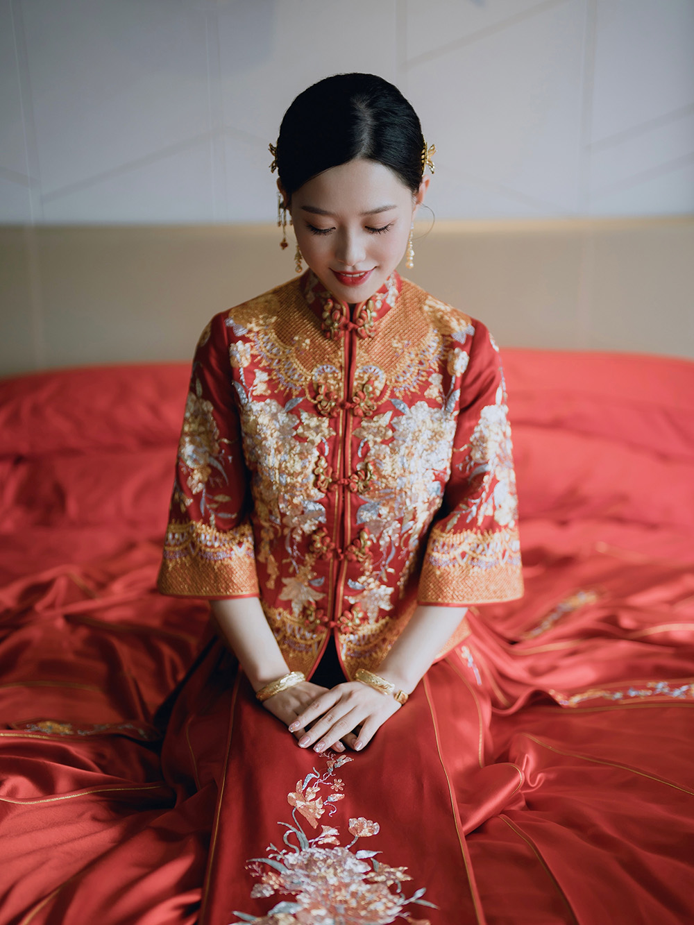 润尚美妆造型,新娘跟妆,时尚新娘造型,婚礼造型,试妆照