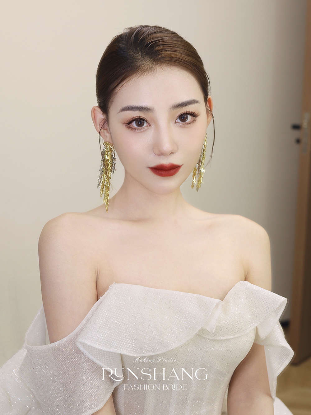 润尚美妆造型,新娘跟妆,时尚新娘造型,婚礼造型,试妆照