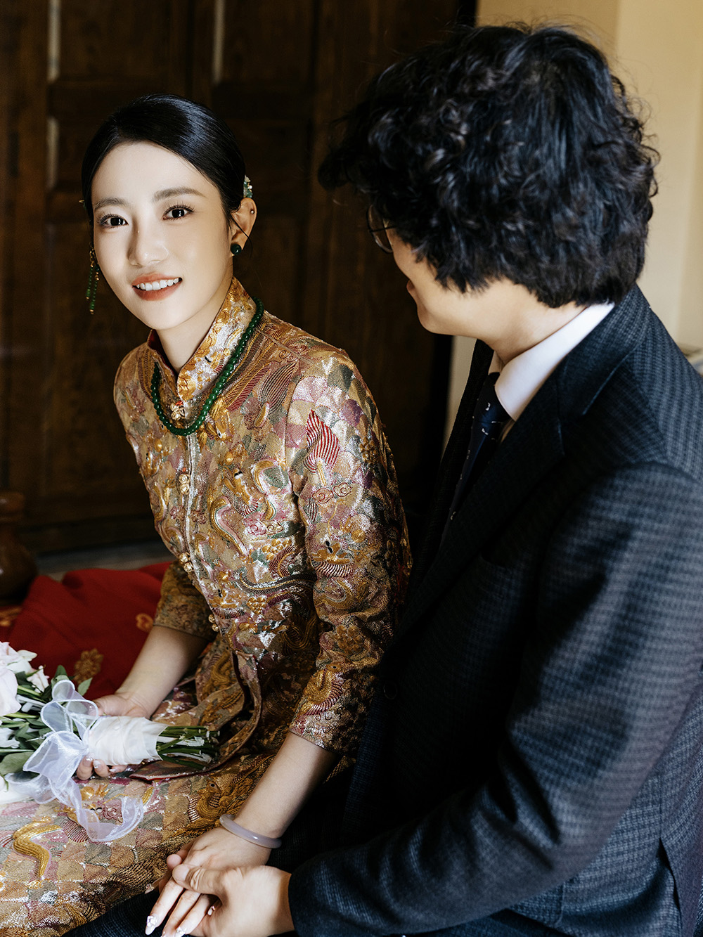 润尚美妆造型,新娘跟妆,时尚新娘造型,婚礼造型,试妆照