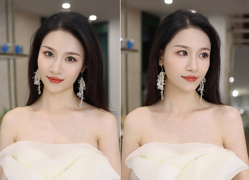润尚美妆造型,新娘跟妆,时尚新娘造型,婚礼造型,试妆照