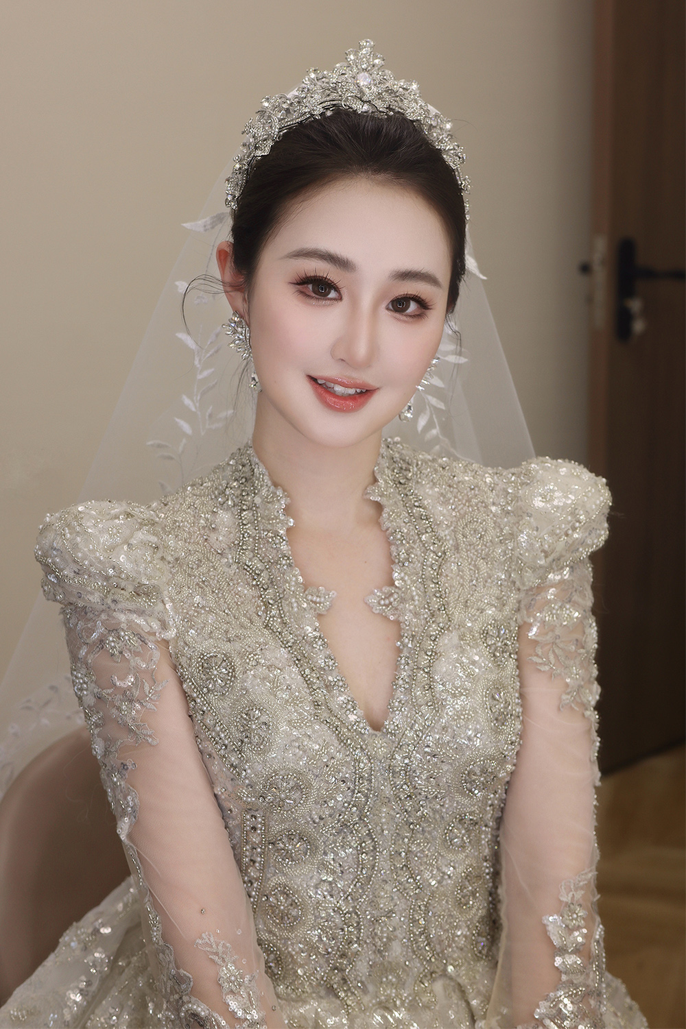 润尚美妆造型,新娘跟妆,时尚新娘造型,婚礼造型,试妆照