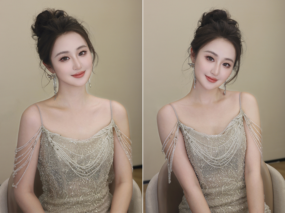 润尚美妆造型,新娘跟妆,时尚新娘造型,婚礼造型,试妆照