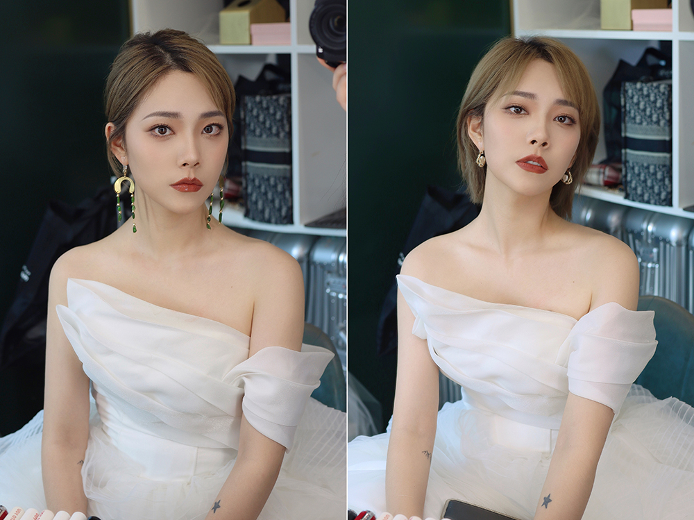 润尚美妆造型,新娘跟妆,时尚新娘造型,婚礼造型,试妆照