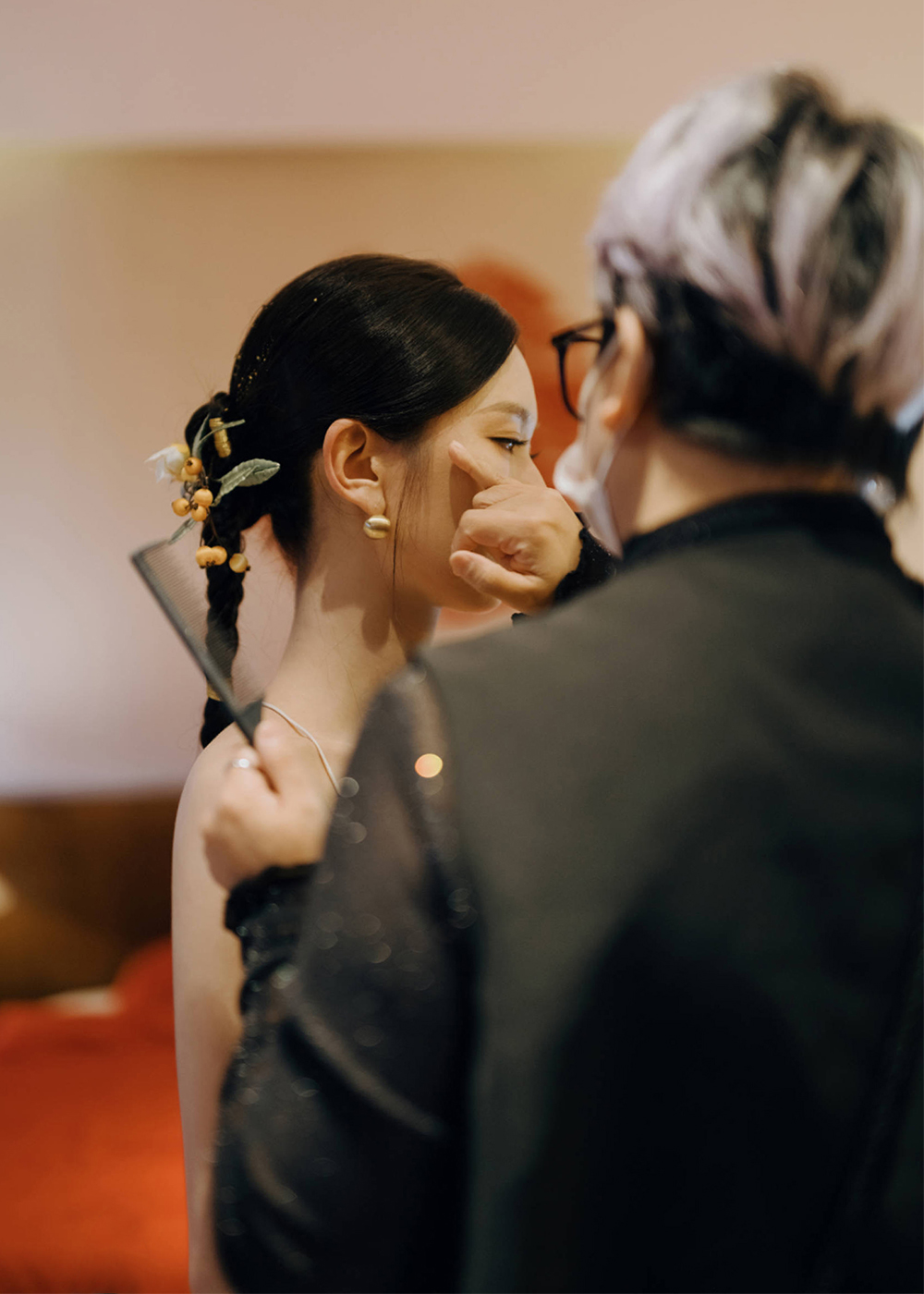 润尚美妆造型,新娘跟妆,时尚新娘造型,婚礼造型,试妆照